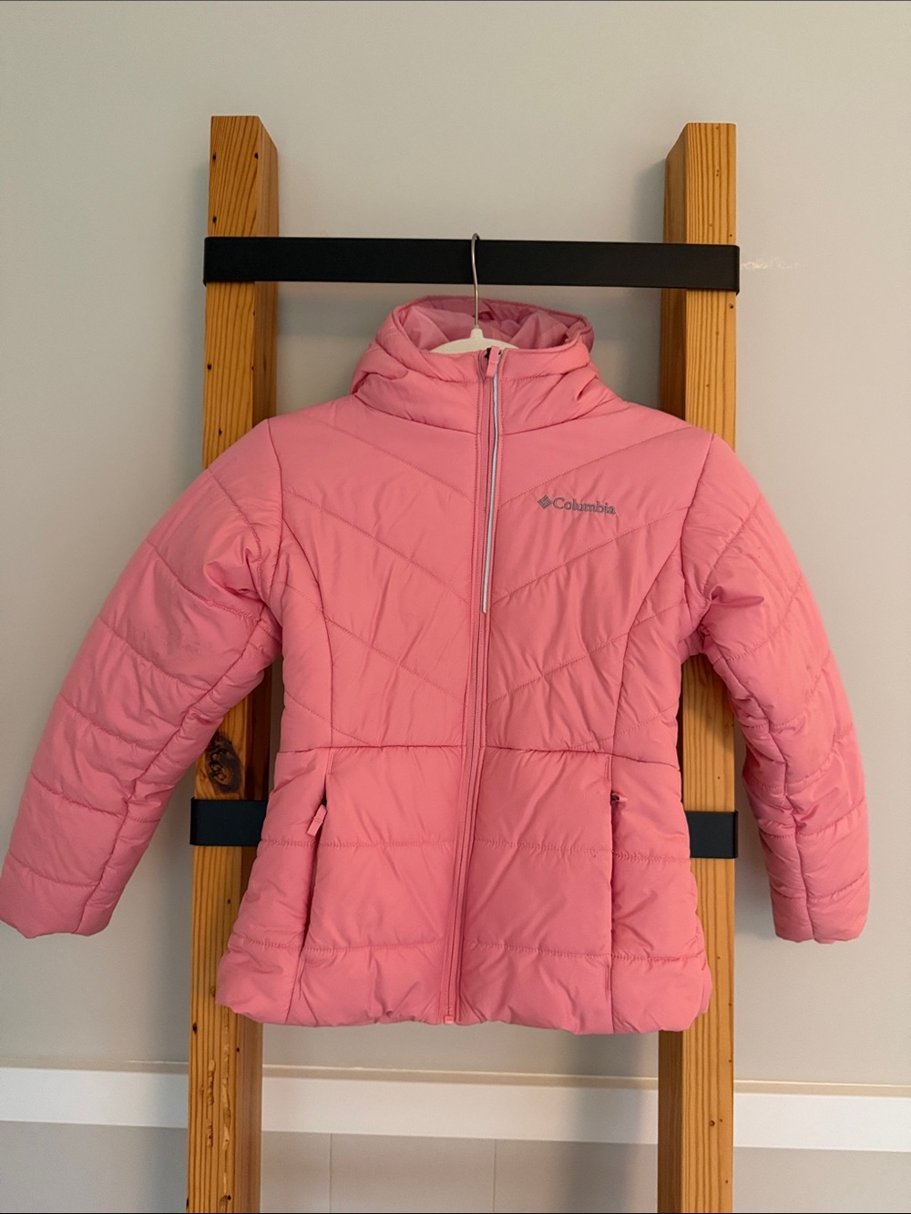 Columbia Pink Quilted Hooded Puffer Jacket
